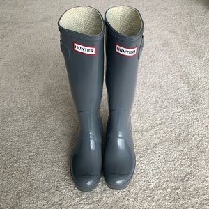 Hunter Original Tall Gray Rain Boots